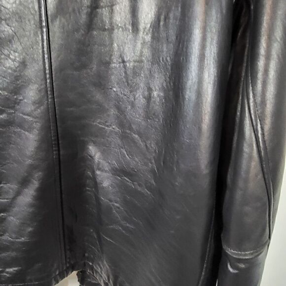 Dockers Men's Black Leather Jacket - Picture 10 of 13